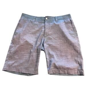 Callaway Golf Gray Shorts Mens 34 Micro Dot Performance Stretch Flat Front Dad